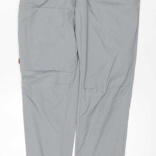 Berghaus Men’s Grey L Outdoor Trousers Elastic Waist Zip Pockets