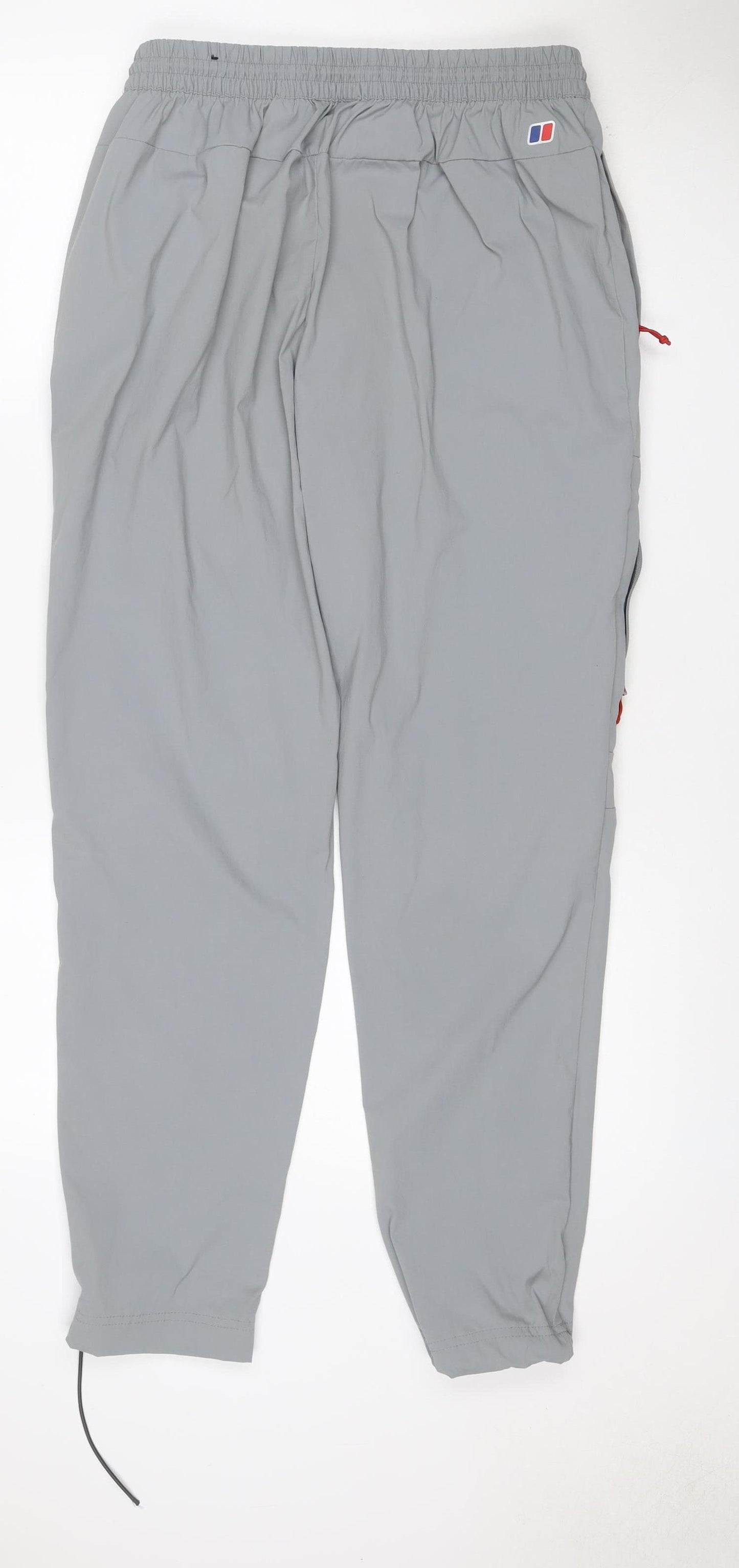 Berghaus Men’s Grey L Outdoor Trousers Elastic Waist Zip Pockets