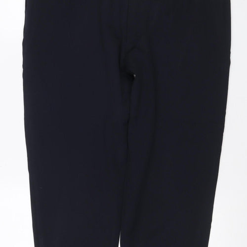 M&S Women’s Blue Size 14 Wide Leg Stretch Smart Trousers