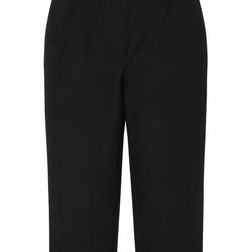 Marks & Spencer Women's Black UK 12 Straight Stretch Work Trousers