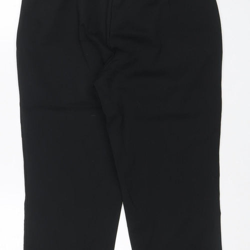 Marks & Spencer Women's Black UK 12 Straight Stretch Work Trousers