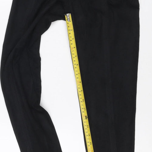 Marks and Spencer Women Black UK 8 Short High Rise Stretch Leggings