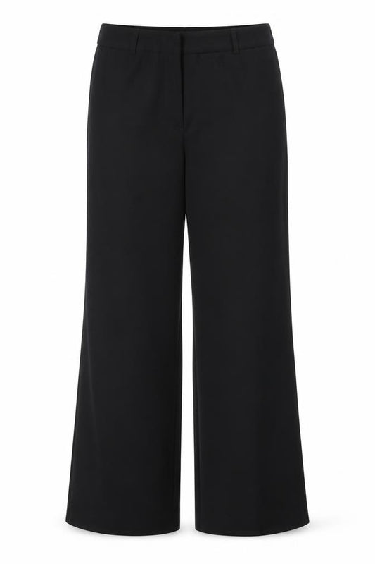 Warehouse Women's Black UK 10 Flared Tailored Dress Trousers