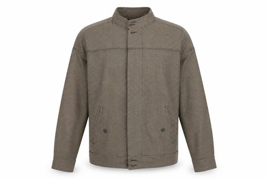 BDG Men’s Brown Check Cotton Button Front Jacket Size M