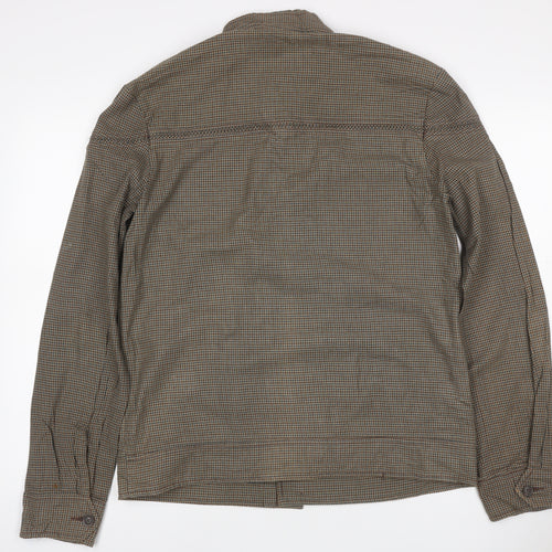 BDG Men’s Brown Check Cotton Button Front Jacket Size M