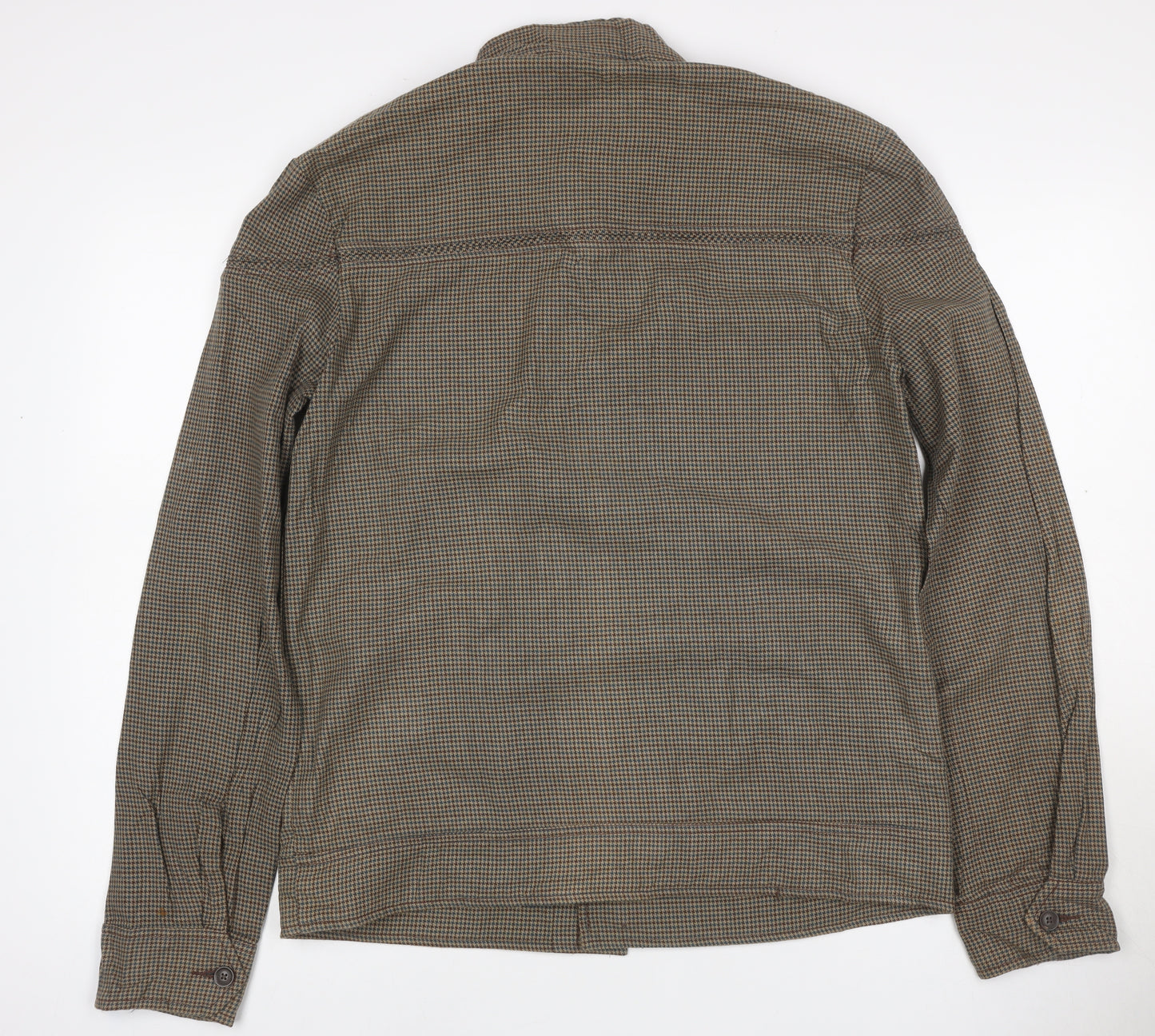 BDG Men’s Brown Check Cotton Button Front Jacket Size M