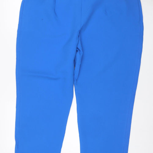 M&S Collection Women’s Blue Size 22 Short Straight Fit Dress Trousers