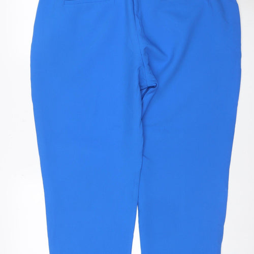 M&S Collection Women’s Blue Size 22 Short Straight Fit Dress Trousers
