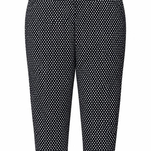 M&S Collection Women’s Black White Polka Dot Straight Trousers UK 20