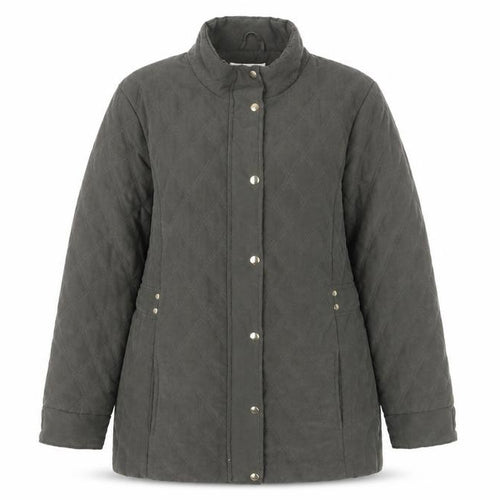EWM Women’s Black UK 14 Quilted Padded Mid-Length Coat