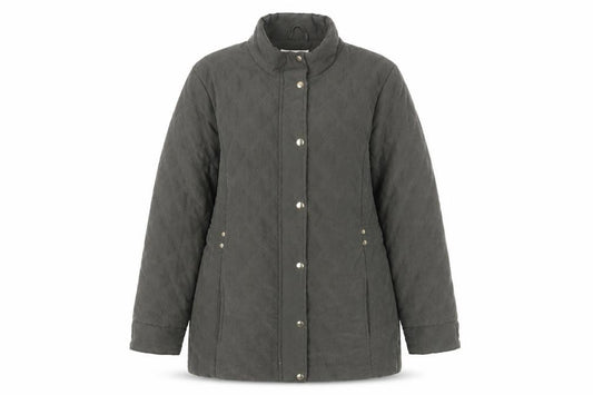 EWM Women’s Black UK 14 Quilted Padded Mid-Length Coat