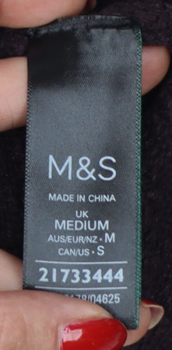 Marks and Spencer Women Brown M Knit Scoop Neck Chain Trim Tank Top