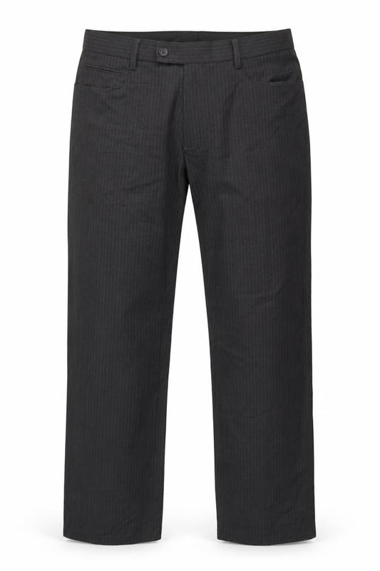 Next Men’s Black Pinstripe Regular Fit Dress Trousers 34R