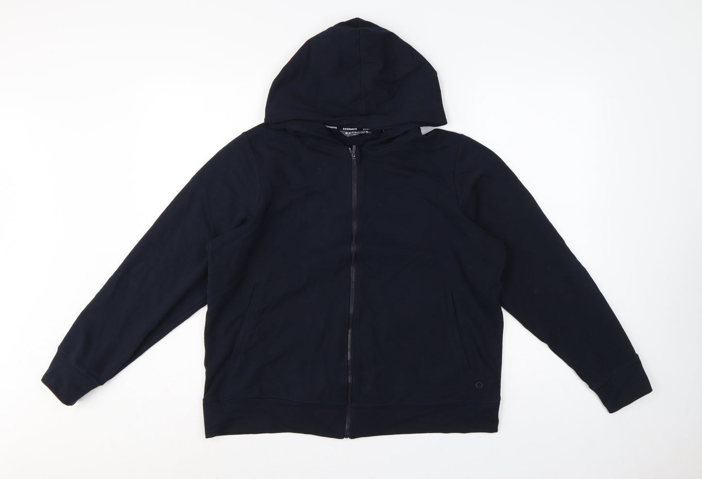 Marks and Spencer Women Blue UK 14 Full Zip Hooded Goodmove Hoodie