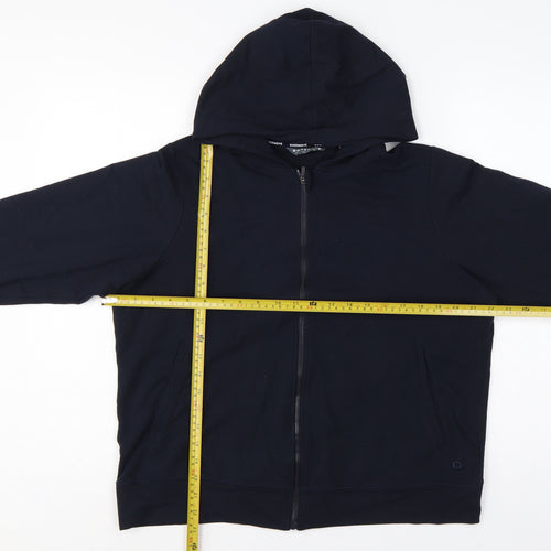 Marks and Spencer Women Blue UK 14 Full Zip Hooded Goodmove Hoodie