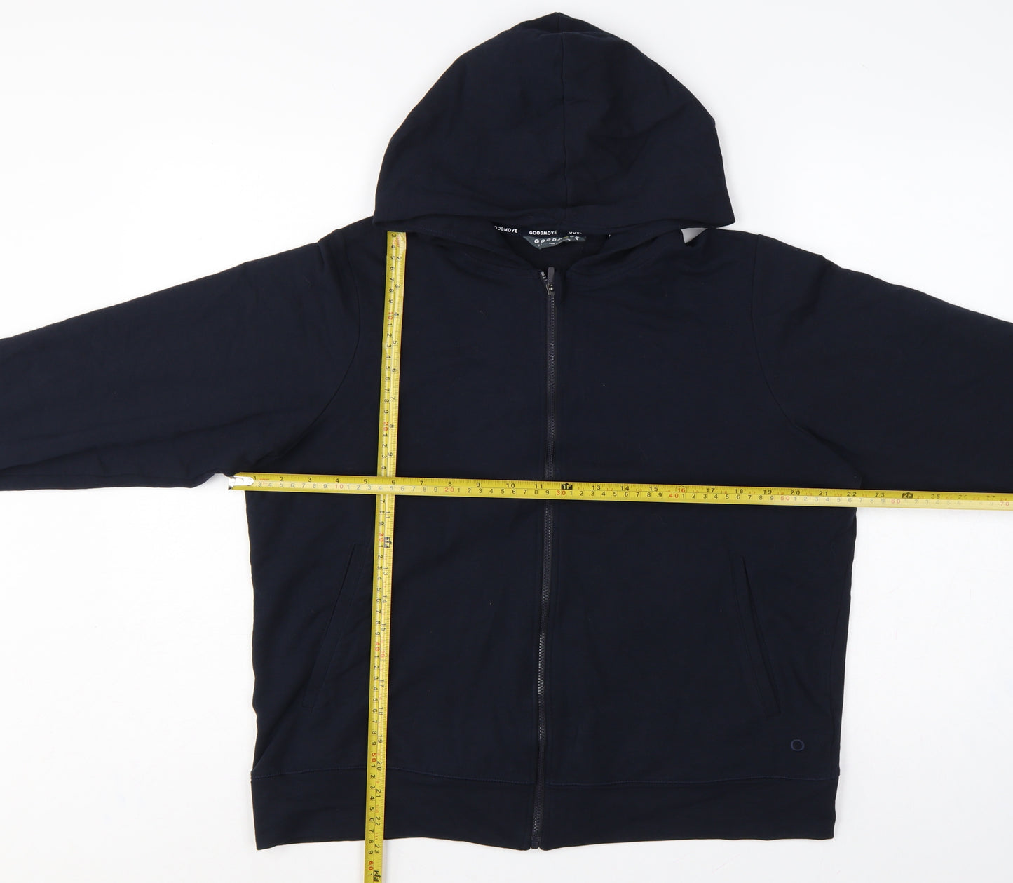 Marks and Spencer Women Blue UK 14 Full Zip Hooded Goodmove Hoodie