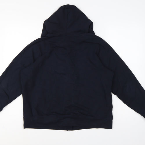 Marks and Spencer Women Blue UK 14 Full Zip Hooded Goodmove Hoodie
