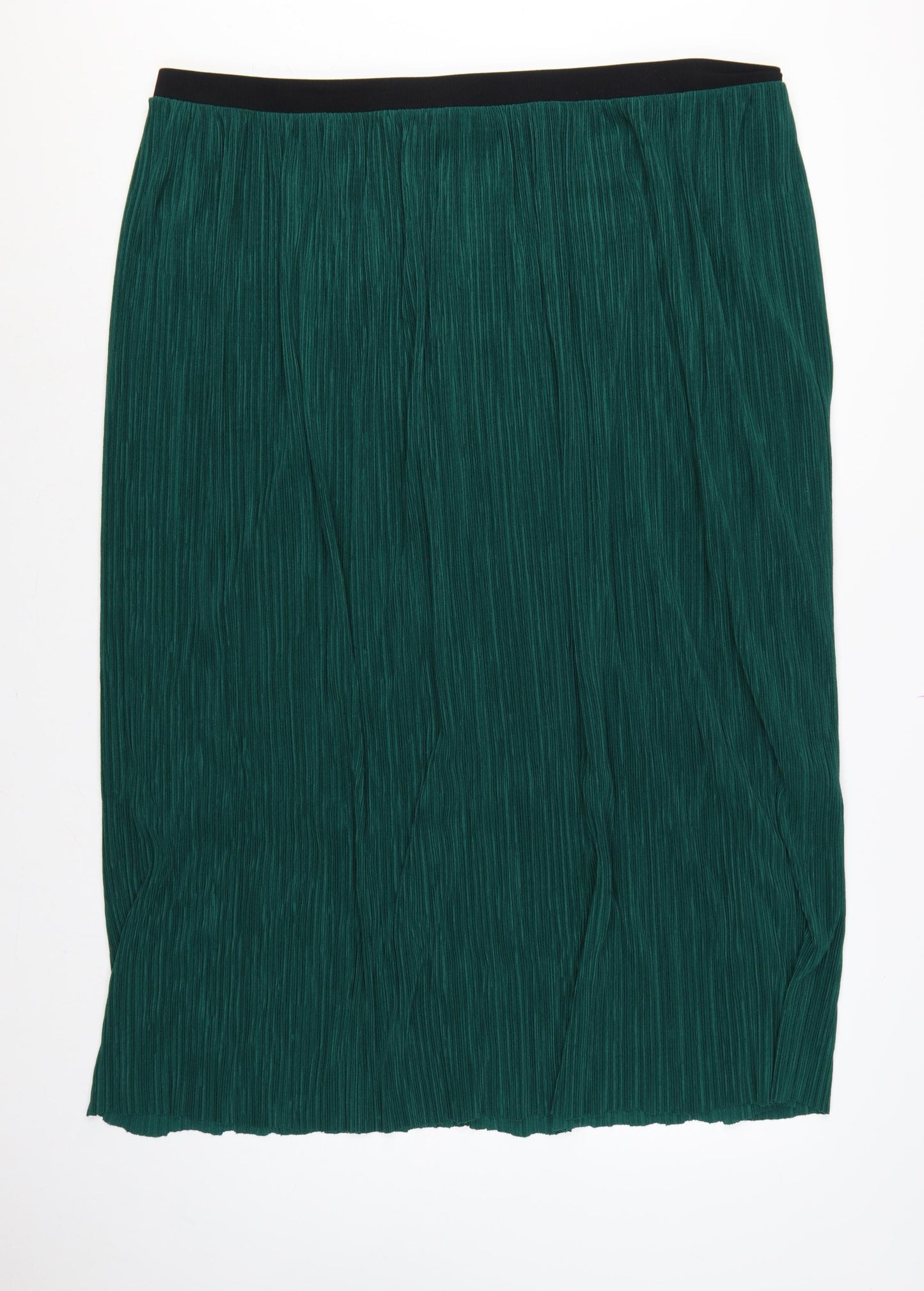 Marks and Spencer Women Green UK 24 Per Una Pleated Maxi Skirt