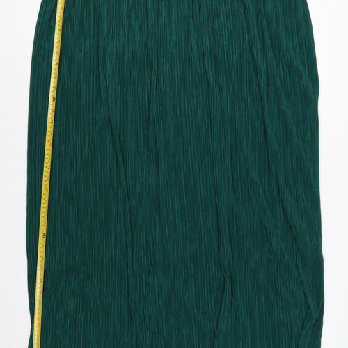 Marks and Spencer Women Green UK 24 Per Una Pleated Maxi Skirt