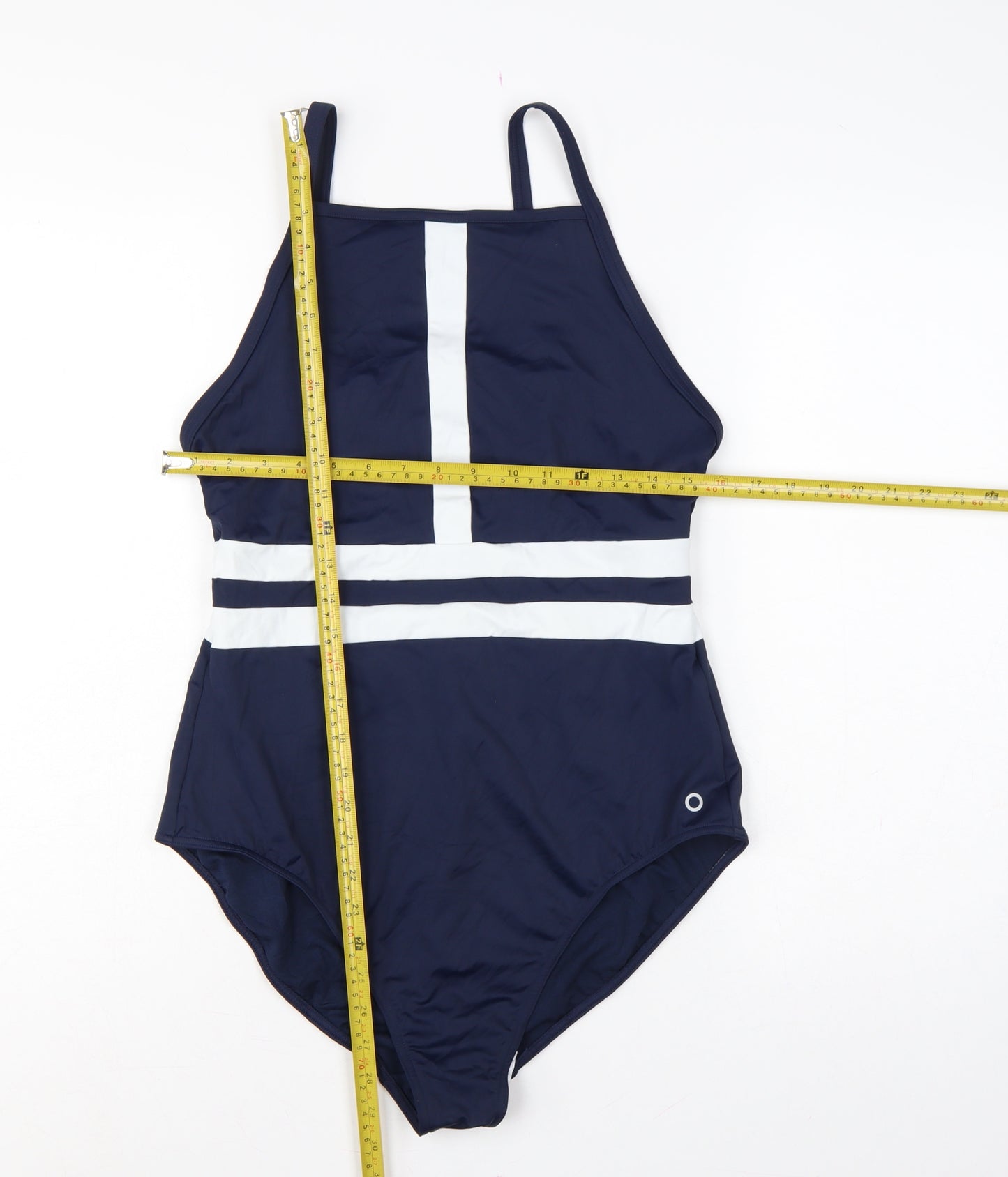 Marks and Spencer Women’s Blue UK 16 Nautical Stripe One Piece Swimsuit
