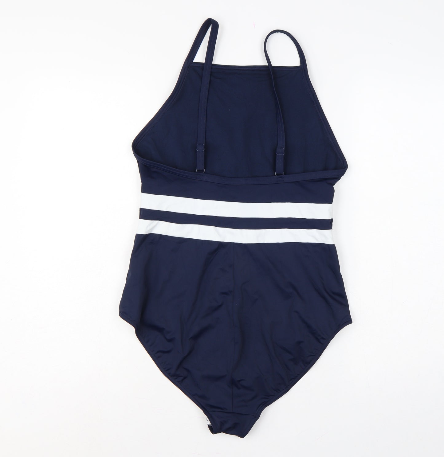 Marks and Spencer Women’s Blue UK 16 Nautical Stripe One Piece Swimsuit