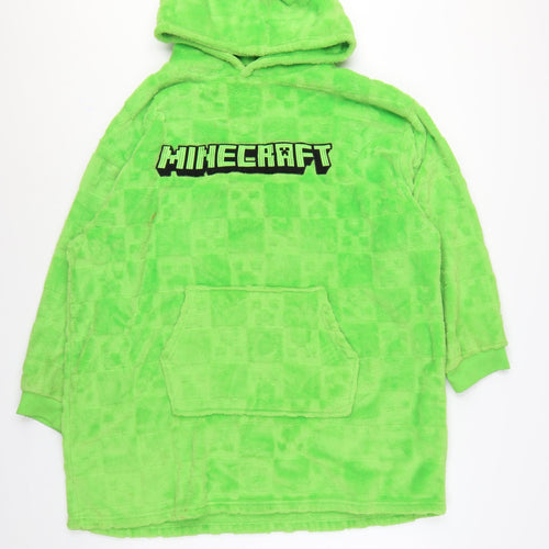 Minecraft Men’s Green L/XL Hooded Fleece Pyjama Top Primark