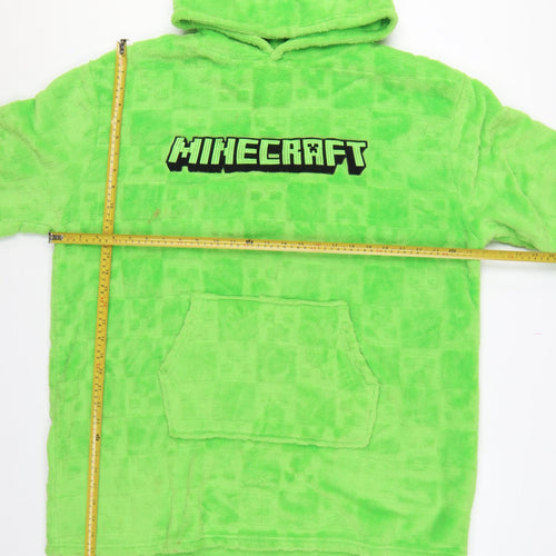 Minecraft Men’s Green L/XL Hooded Fleece Pyjama Top Primark