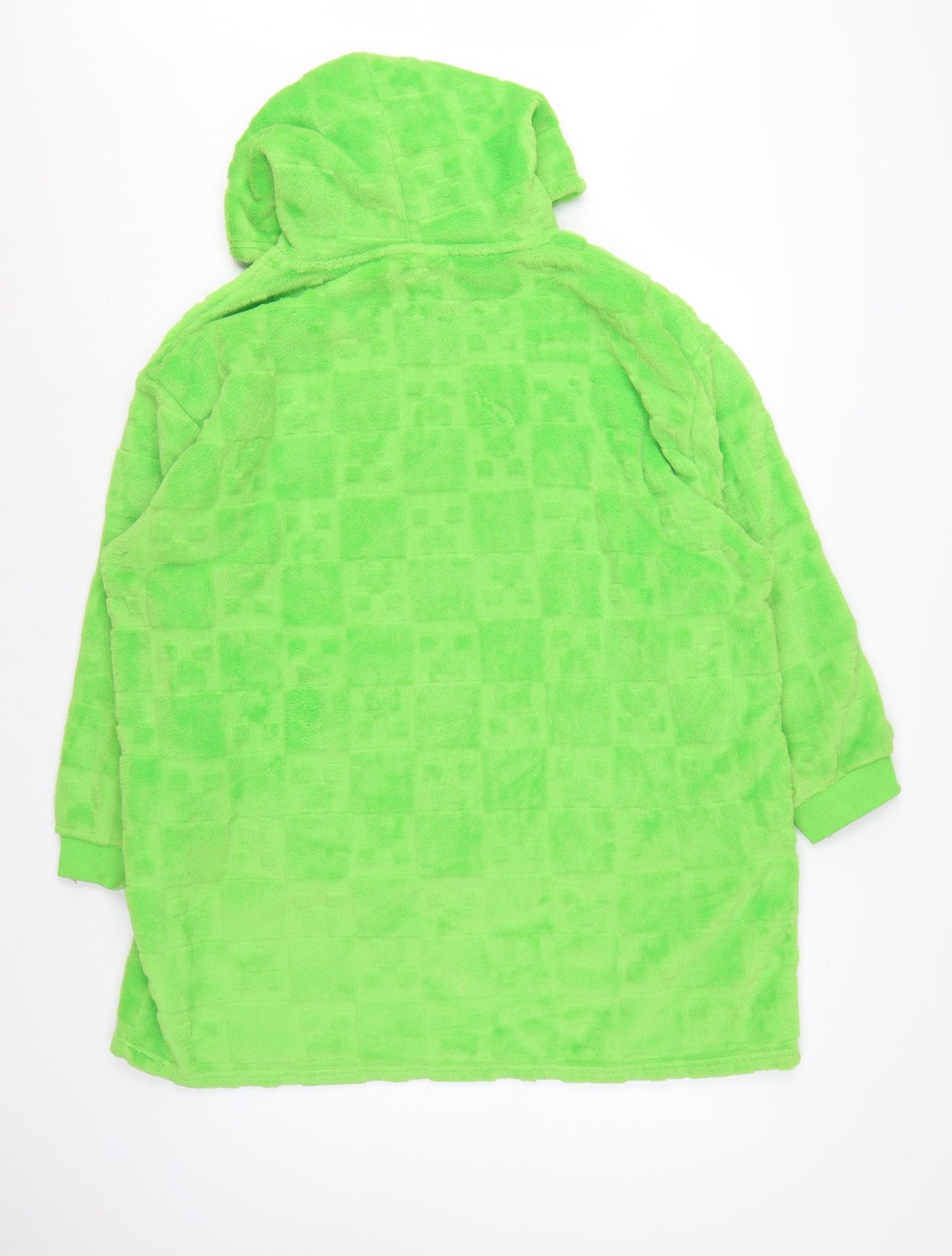Minecraft Men’s Green L/XL Hooded Fleece Pyjama Top Primark