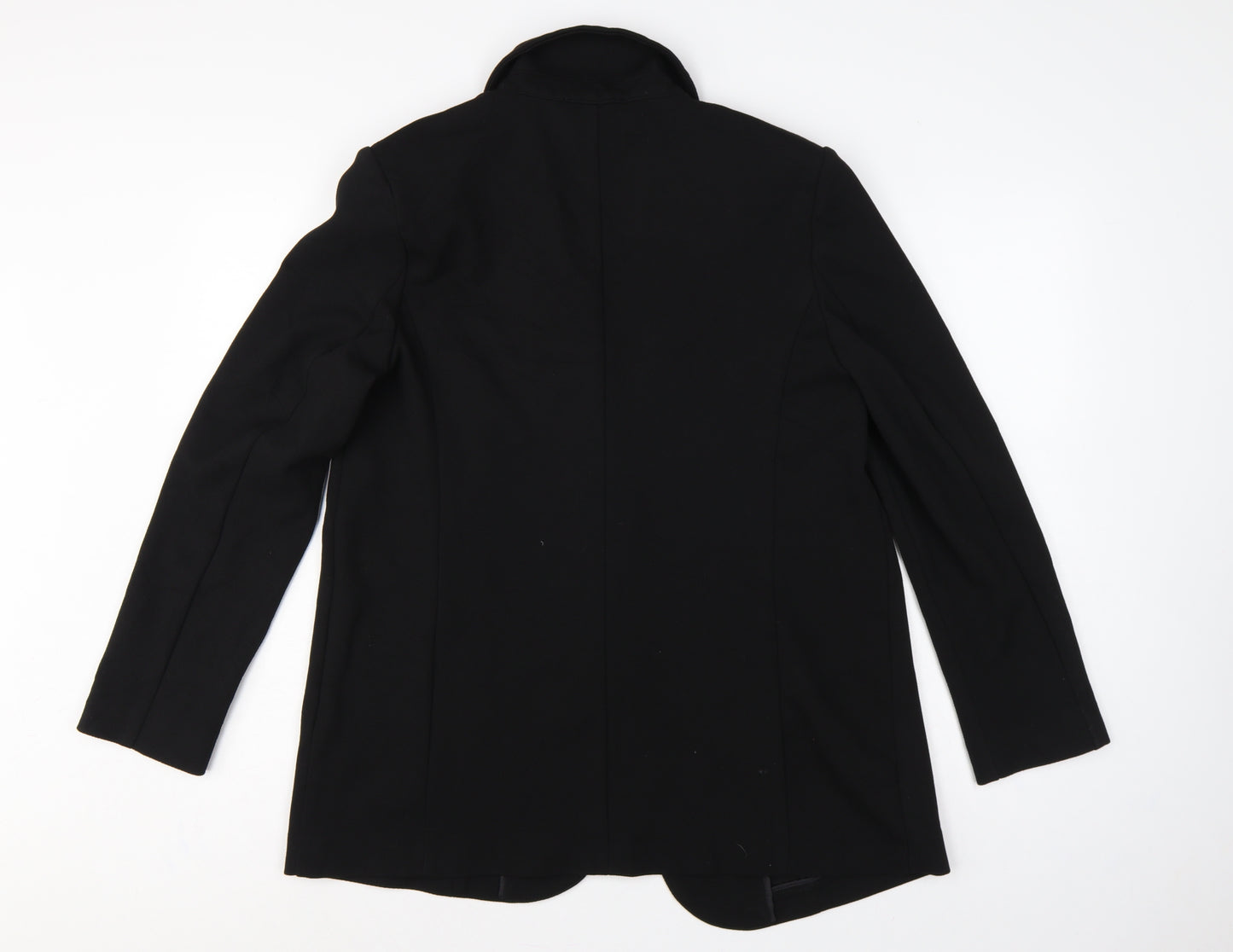Marks and Spencer Women Black UK 14 Relaxed Fit Stretch Blazer