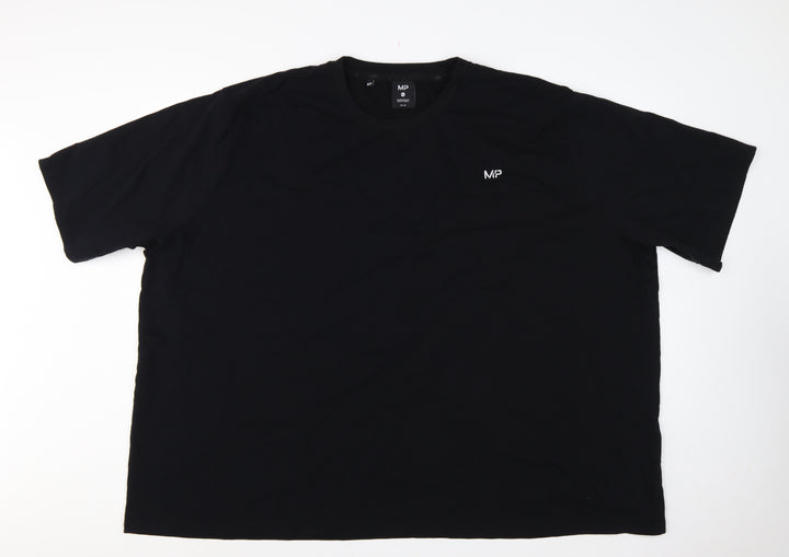 MP Men's Black 3XL Logo Crew Neck Short Sleeve Cotton T-Shirt
