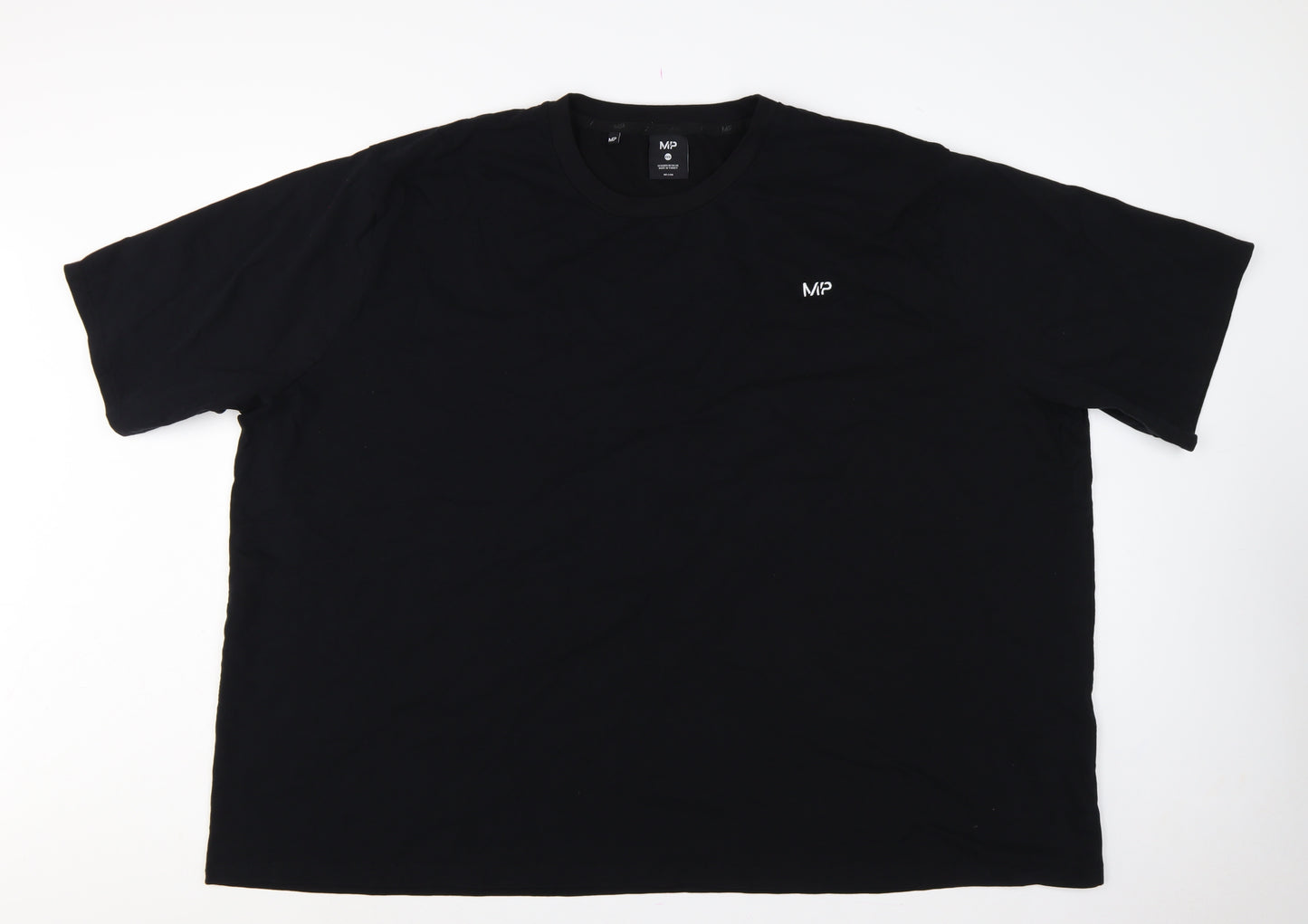 MP Men's Black 3XL Logo Crew Neck Short Sleeve Cotton T-Shirt