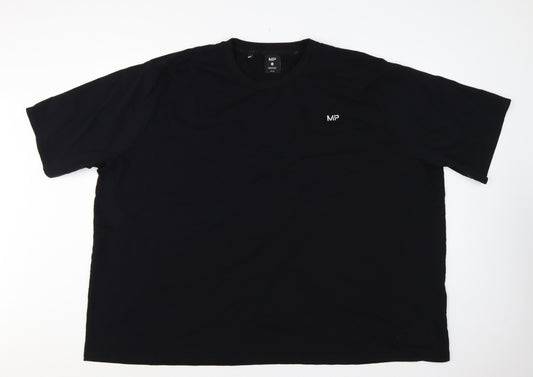 MP Men's Black 3XL Logo Crew Neck Short Sleeve Cotton T-Shirt
