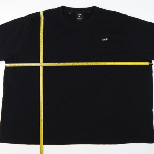 MP Men's Black 3XL Logo Crew Neck Short Sleeve Cotton T-Shirt