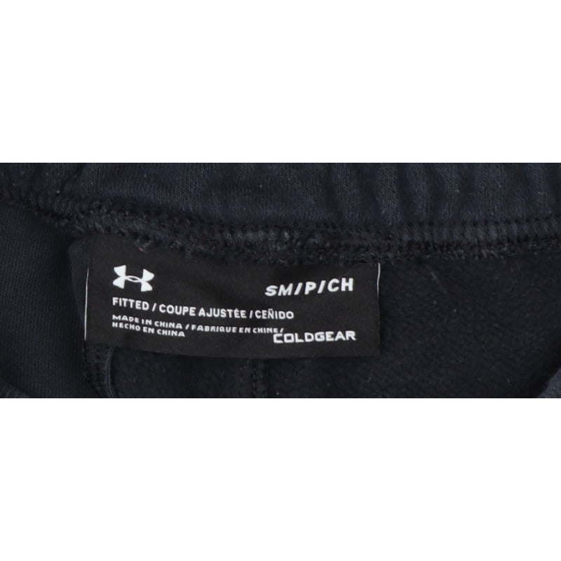 Additional view of Under Armour Men’s Black S ColdGear Fitted Logo Jogger Sweatpants