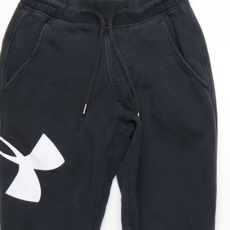 Additional view of Under Armour Men’s Black S ColdGear Fitted Logo Jogger Sweatpants