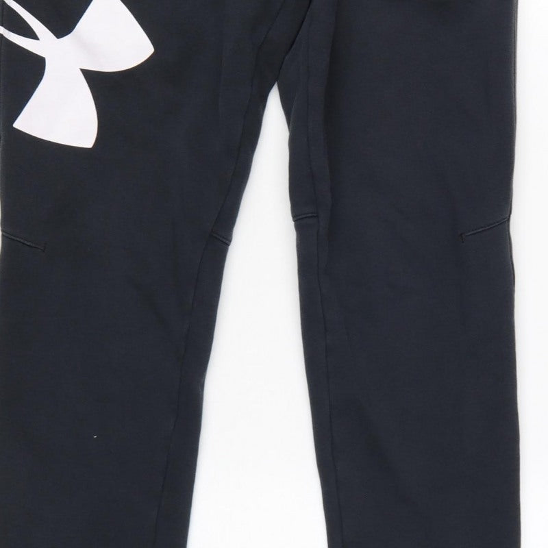 Additional view of Under Armour Men’s Black S ColdGear Fitted Logo Jogger Sweatpants