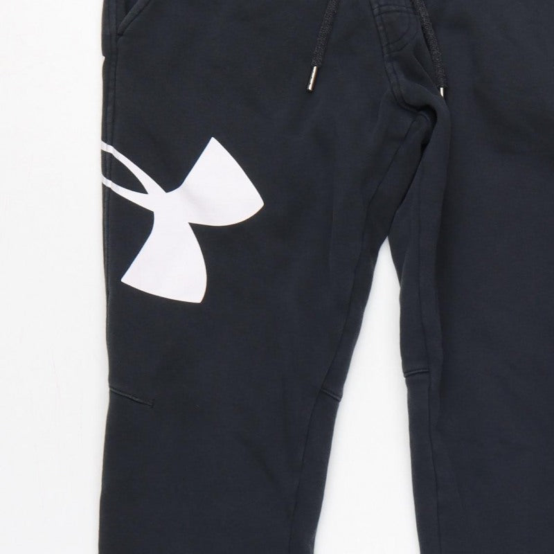 Additional view of Under Armour Men’s Black S ColdGear Fitted Logo Jogger Sweatpants