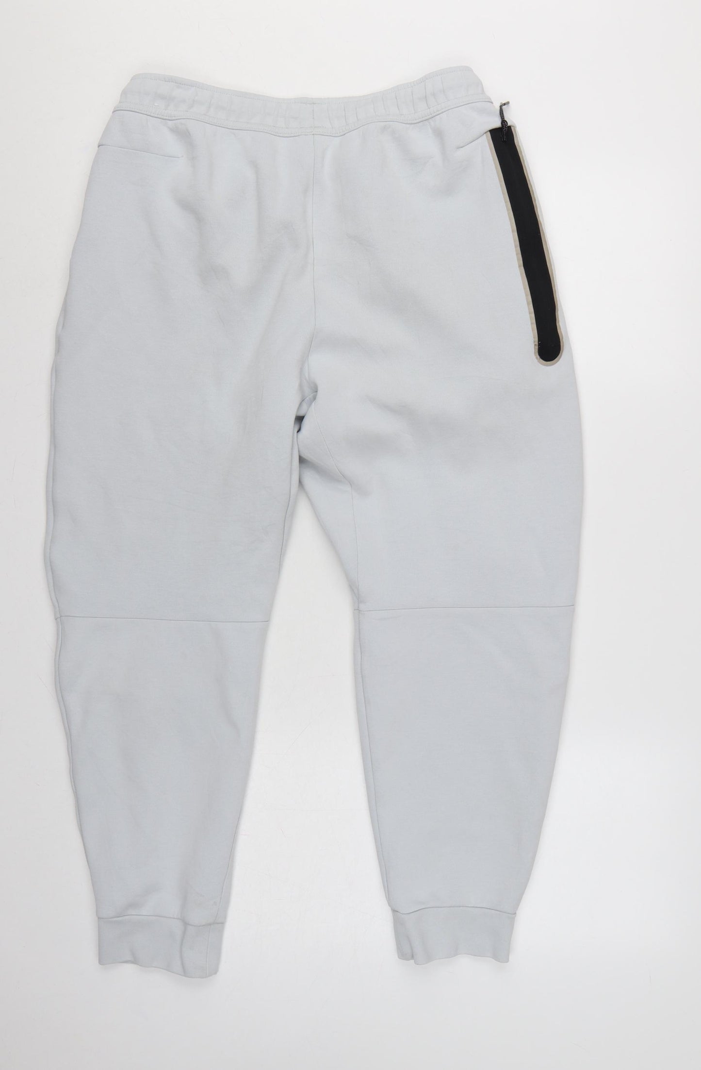 Nike Women Grey Pink Logo Tech Fleece Jogger Trousers L