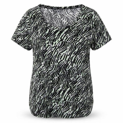 Marks & Spencer Women Green Animal Print Size 14 Wrap V-Neck Top