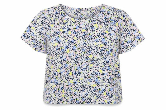 Marks and Spencer Women Multicoloured Size 18 Animal Print V-Neck Blouse