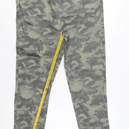 Marks and Spencer Women's Green Camo UK 14 Regular Jegging Jeans Stretch