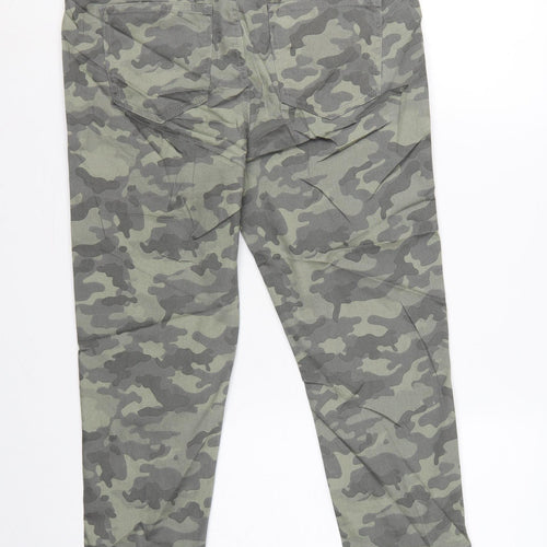Marks and Spencer Women's Green Camo UK 14 Regular Jegging Jeans Stretch