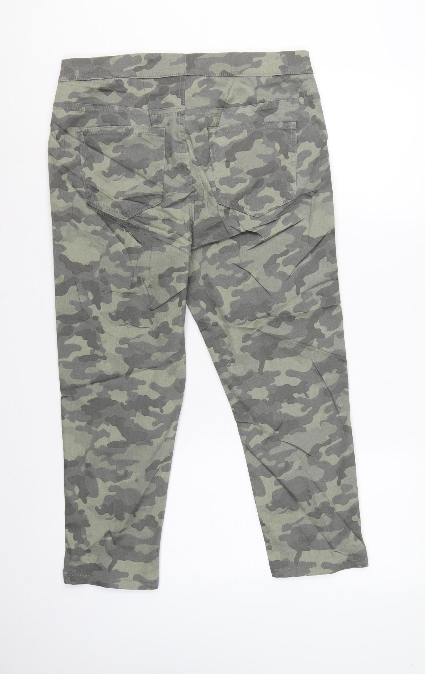Marks and Spencer Women's Green Camo UK 14 Regular Jegging Jeans Stretch