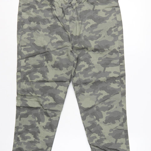 Marks & Spencer Women Green Camo UK 14 Slim Stretch Jeggings