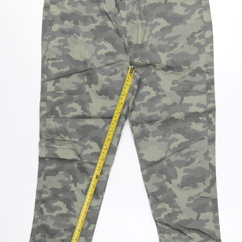 Marks & Spencer Women Green Camo UK 14 Slim Stretch Jeggings