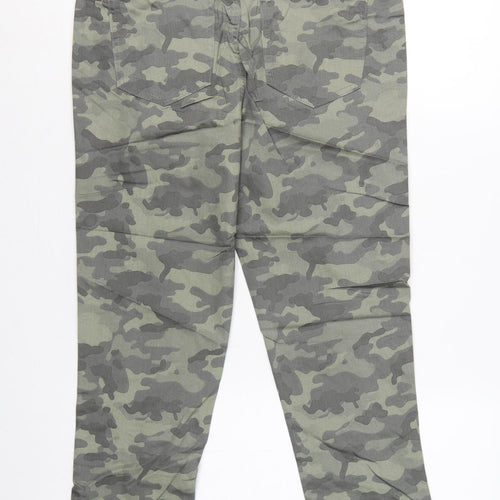 Marks & Spencer Women Green Camo UK 14 Slim Stretch Jeggings