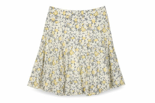 Dorothy Perkins Women's Multicoloured Floral Flare Knee Skirt UK 14