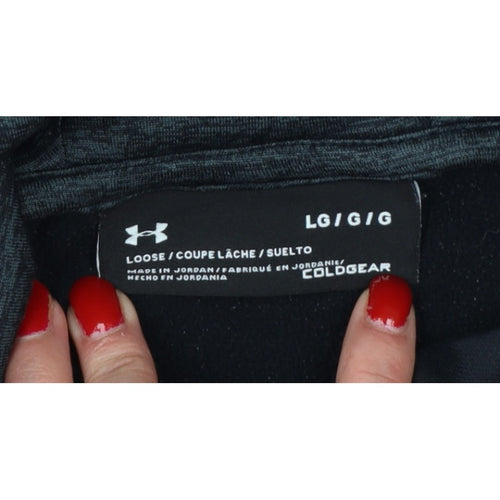 Under Armour Men’s Black L Loose ColdGear Pullover Hoodie