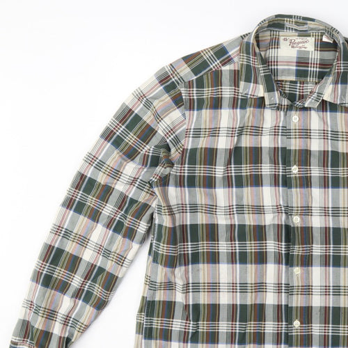 Original Penguin Men’s L Multicoloured Plaid Slim Fit Long Sleeve Shirt