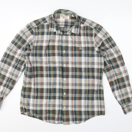 Original Penguin Men’s L Multicoloured Plaid Slim Fit Long Sleeve Shirt